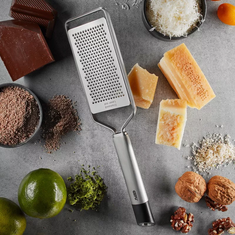 GEFU PRIMELINE Mini Fine Cheese Grater Stainless Steel/Black