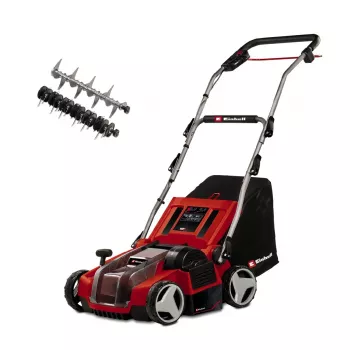 Einhell GE-SA 36/35 Li-Solo Power X-Change belaidis skarifikatorius ir aeratorius, 36 V, 350 mm darbinis plotis, be akumuliatoriaus ir įkroviklio, su greito atlaisvinimo spaustukais ir pjovimo aukščio reguliavimu (3420685)