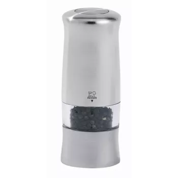 Peugeot Zeli elektrinis pipirų malūnėlis 14 cm sidabrinis (24079)