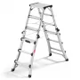 Hailo Master DTL100 2x4 - 2x6 pakopų teleskopinė kombinuota kopėčios 150 kg aliuminio