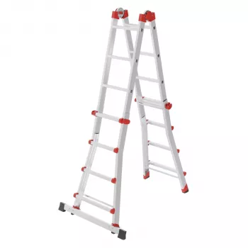 Hailo M80 4x4 Rung Ladder – Kombinuotos kopėčios, aliuminės, 150 kg apkrova