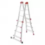 Hailo M80 4x4 Rung Ladder – Kombinuotos kopėčios, aliuminės, 150 kg apkrova