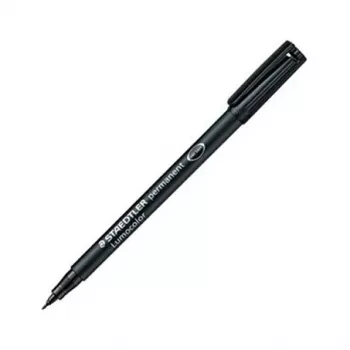 STAEDTLER Lumocolor 314-9 Permanent Marker Fine 0,6 mm Black Bullet Tip Polypropylene