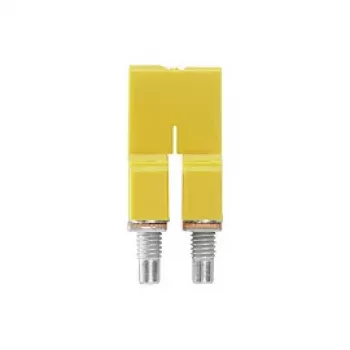 Weidmüller WQV 4/2 Cross-Connector, 2 Poli, 4 mm², Geltonas, 50 vnt.