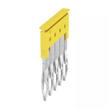 Weidmüller ZQV 2.5/5 Cross-Connector, geltona, 5 polių, 24 A, 800 V, 2,5 mm²