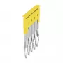 Weidmüller ZQV 2.5/5 Cross-Connector, geltona, 5 polių, 24 A, 800 V, 2,5 mm²