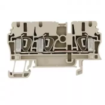 Weidmüller W-Series praeinamoji gnybtų jungtis, varžtinė jungtis, 2,5 mm², 800 V, 24 A, smėlio spalvos, 100 vnt.
