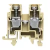 Weidmüller 0697160000 Praėjimo gnybtų blokas, varžtinis sujungimas, 2,5 mm², 800 V, 24 A, tamsiai smėlio spalvos, DIN bėgelis TS 35