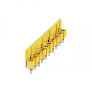 Weidmüller WQV 10/10 Cross-Connector, 10 polių, 10 mm², geltonas, poliamidas, 20 vnt.
