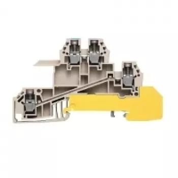 Weidmüller Feed-Through Terminal Block, Screw Connection, 2,5 mm², 24 A, 800 V, Beige, 50 Pieces