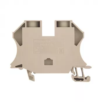 Weidmüller 1040400000 - 16 mm² Sraigtinis gnybtų blokas, 1000 V, 76 A, DIN bėgiui, tamsiai smėlio spalvos