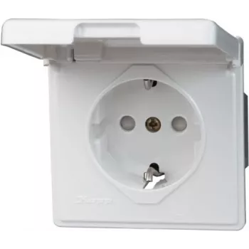 Heinrich Kopp 119102080 Schuko kištukinis lizdas CEE 7/3 CEE 7/4 baltas 250V 16A