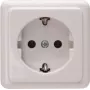 Heinrich Kopp Schuko kištukinis lizdas, paviršinis montavimas, 1 vieta, 16 A, 250 V, arktinė balta 101802000