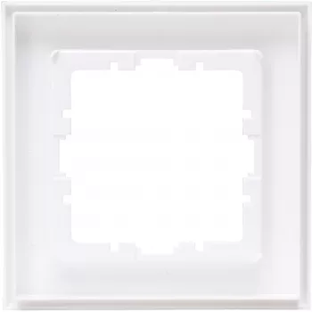 Heinrich Kopp HK07 Cover Frame 1-Gang Arctic White Matt