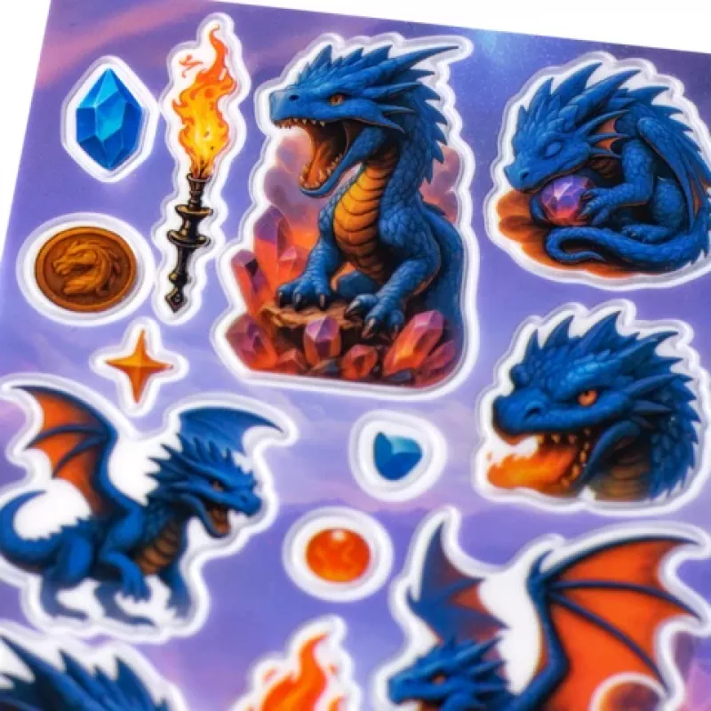 HERMA Sticker MAGIC Dragon Transpuffy (15795)