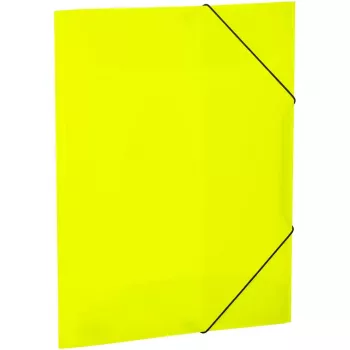 HERMA Document Folder A3 Neon Yellow Polypropylene 3 Pieces