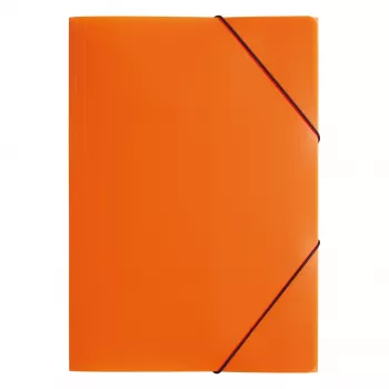 PAGNA Elastic Band Document Folder A3 PP 3 Flaps Orange
