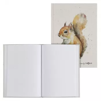 PAGNA Notebook Squirrel DIN A5 Dot Grid Beige Hardcover 128 Pages