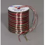 C.E. Pattberg Dovanų juostelė Rafija Blizgi Raudona/Ruda/Žalia 3,0 mm x 50,0 m