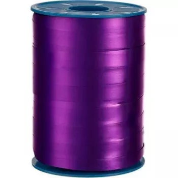 C.E. PATTBERG MEXICO Dovanų juostelė, vienpusė blizgi danga, matinis pagrindas, violetinė, 10 mm x 250 m