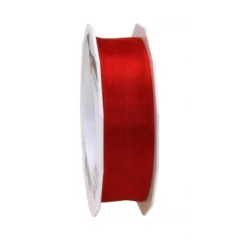 C.E. Pattberg Four Seasons Satin Matte Gift Ribbon Red 25 mm x 25 m