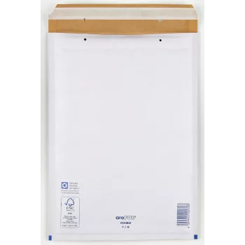 Vereinigte Papierwarenfabriken 50 aroFOL DOUBLE Padded Envelopes, White, 100-Pack