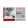 Novus No.111 Kabės - 4 mm - 2000 vnt. - 15 lapų - Metalinės - Pilkos
