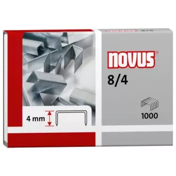 Novus Dahle 24/6 Kabės 1000 vnt. Sidabrinės Cinkuotas Plienas Smailus Antgalis