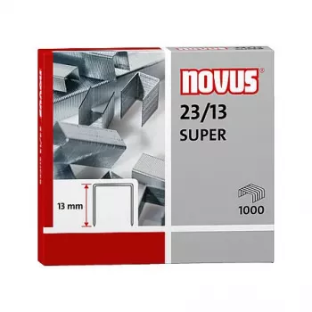 Novus Dahle Novus 23/13 SUPER Kabių paketas - 1,3 cm - 1000 kabės - Plienas - Cinkuotas plienas