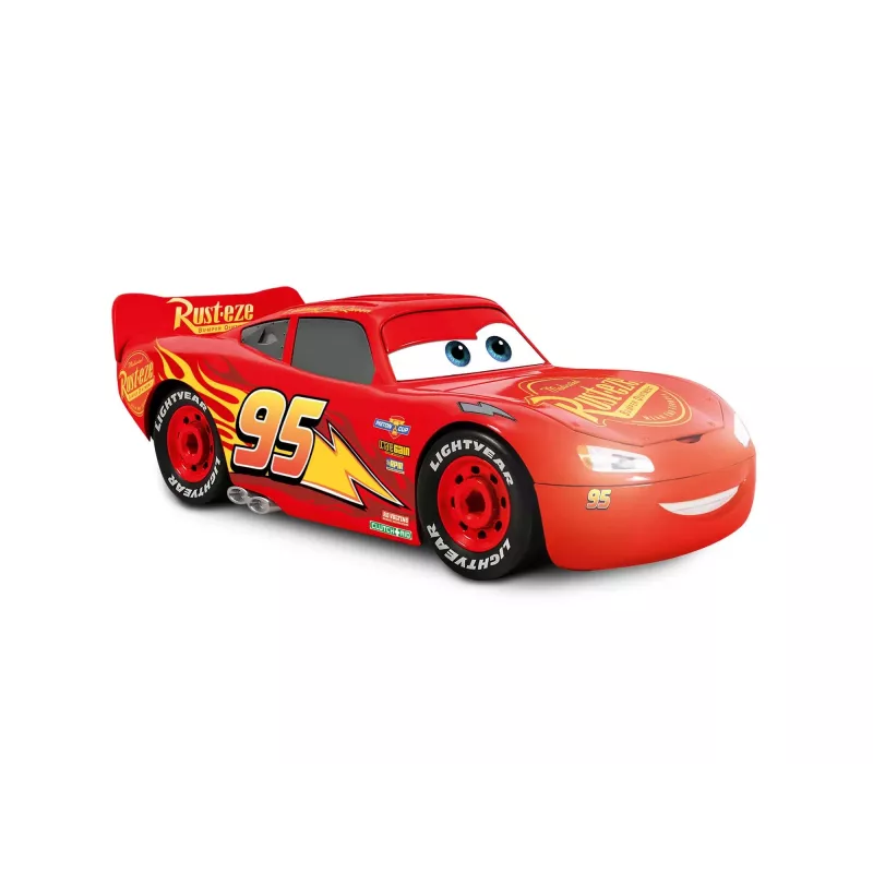 Revell Build & Play Disney Pixar Cars Lightning McQueen Vehicle with Light & Sound, 1:20 Scale, Snap-Together Model Kit