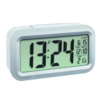 TFA Radio Alarm Clock 60.2553.02 Skaitmeninis Radijo Laikrodis Sidabrinis/Baltas