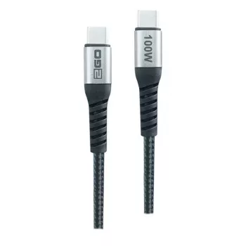 2GO USB-C greito įkrovimo laidas 100W 2m juodas