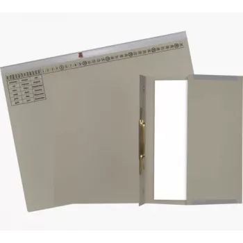 Exacompta 370110B Įprastas bylų segtuvas - kartonas - pilka - 320 g/m² - 265 x 316 mm