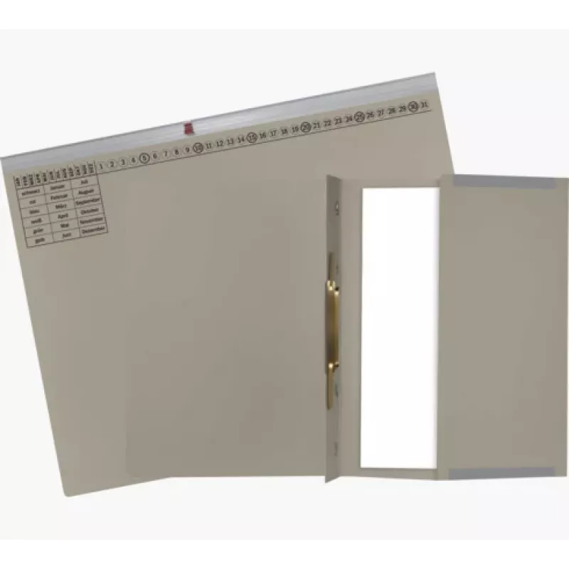 Exacompta 370110B Įprastas bylų segtuvas - kartonas - pilka - 320 g/m² - 265 x 316 mm