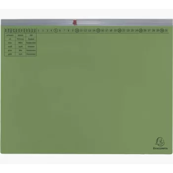 Exacompta 370125B Įprastas bylų aplankas – žalias, 320 g/m², 265x316 mm