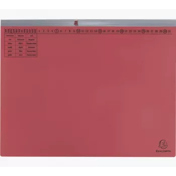 Exacompta 370203B Įprastas bylų segtuvas – kartonas – raudonas – 320 g/m² – 265 x 316 mm – A4
