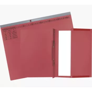 Exacompta 370203B Įprastas bylų segtuvas – kartonas – raudonas – 320 g/m² – 265 x 316 mm – A4