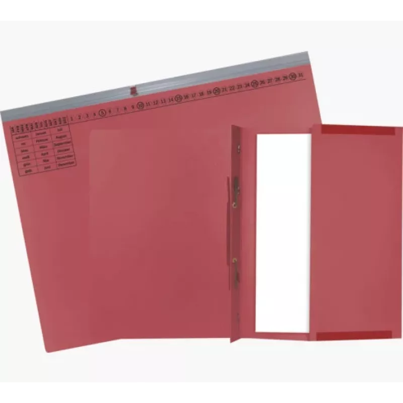 Exacompta 370203B Įprastas bylų segtuvas – kartonas – raudonas – 320 g/m² – 265 x 316 mm – A4