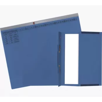 Exacompta 370207B Įprastas bylų segtuvas – kartoninis, mėlynas, 320 g/m², 265 x 316 mm, A4