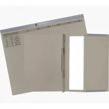 Exacompta 370210B Įprastas dokumentų segtuvas – kartonas – pilka – 320 g/m² – 265 x 316 mm – A4