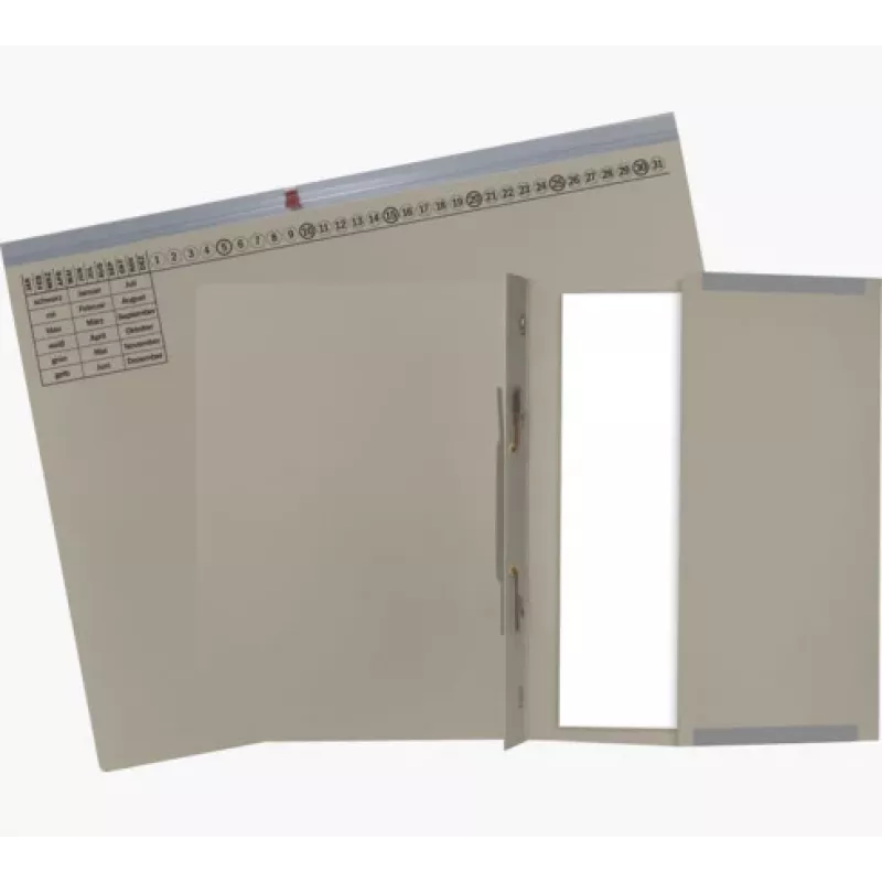 Exacompta 370210B Įprastas dokumentų segtuvas – kartonas – pilka – 320 g/m² – 265 x 316 mm – A4
