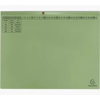 Exacompta 370325B Įprastas bylų segtuvas – kartonas – žalia – 320 g/m² – 265 x 316 mm
