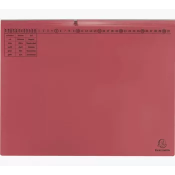 Exacompta 370403B Įprastas bylų segtuvas - kartonas - raudonas - 320 g/m² - 265 x 316 mm