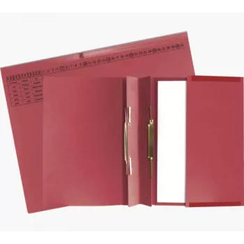 Exacompta 370403B Įprastas bylų segtuvas - kartonas - raudonas - 320 g/m² - 265 x 316 mm