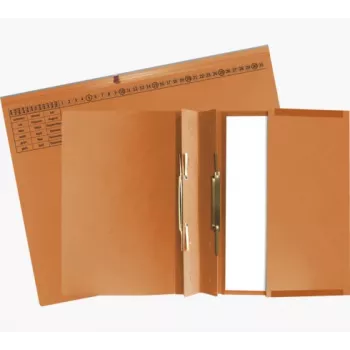 Exacompta 370409B Įprastas dokumentų aplankas – kartonas – oranžinis – 320 g/m² – 265 mm – 316 mm