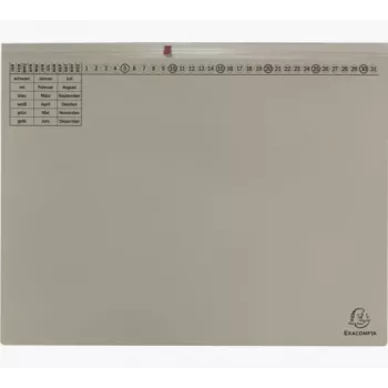 Exacompta 370410B Segtuvas su svirtimi A4 80 mm nugarėlė pilkas kartonas 320 g/m²