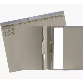 Exacompta 370410B Segtuvas su svirtimi A4 80 mm nugarėlė pilkas kartonas 320 g/m²