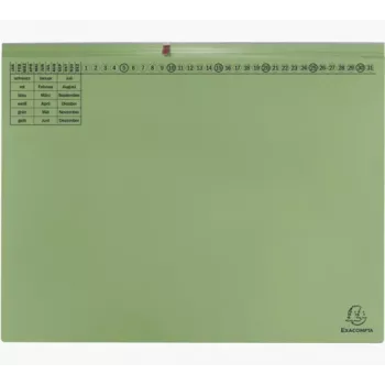 Exacompta 370425B Quick Binder A4 kartoninis žalias 320 g/m² metalinė sąvarža