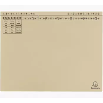 Exacompta 371122B Dokumentų aplankas – kartonas – 320 g/m² – A4 – mėlyna – 1 vnt.