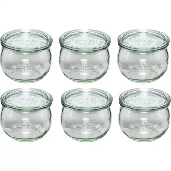 WECK Tulip Jar 580ml rinkinys (6 vnt.)